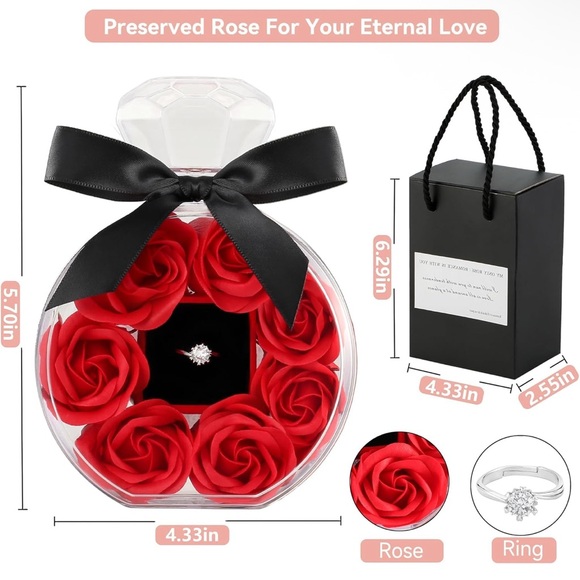 My Only Rose – Romance Ring (NWT) | Size 6–6.5 - Picture 3 of 6